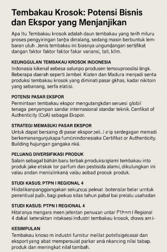 Tembakau Krosok
