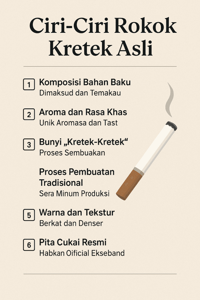 ciri ciri rokok kretek