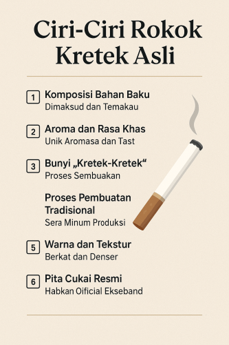 ciri ciri rokok kretek