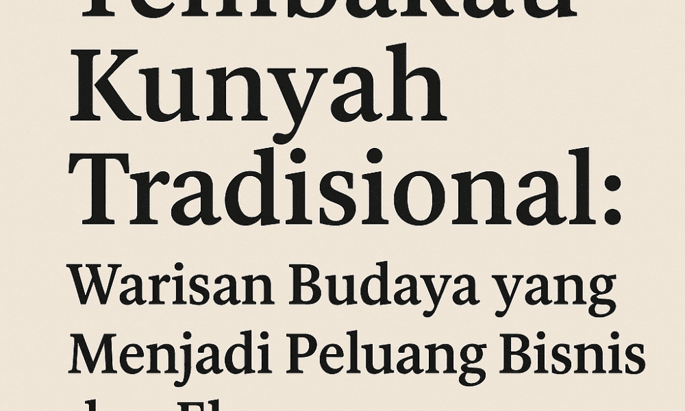 tembakau kunyah tradisional