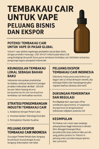 Tembakau Cair Untuk Bahan Baku Vape