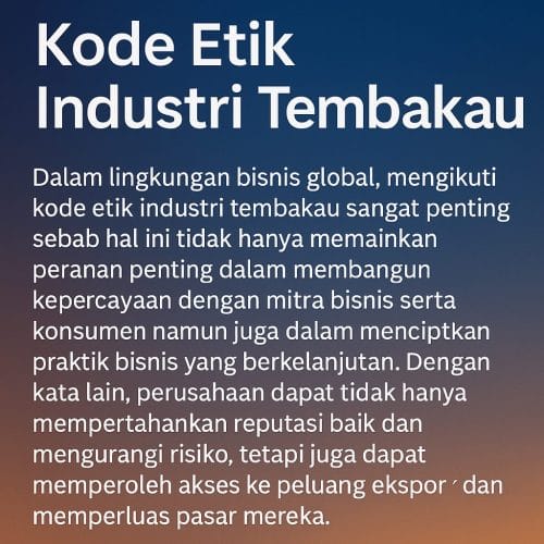 kode etik industri tembakau