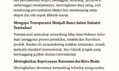 Transparansi dalam Industri Tembakau