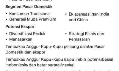 Tembakau Anggur Kupu-Kupu
