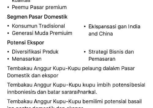 Tembakau Anggur Kupu-Kupu