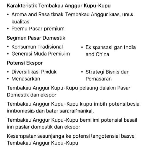 Tembakau Anggur Kupu-Kupu