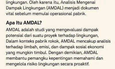 Contoh AMDAL Pabrik Rokok