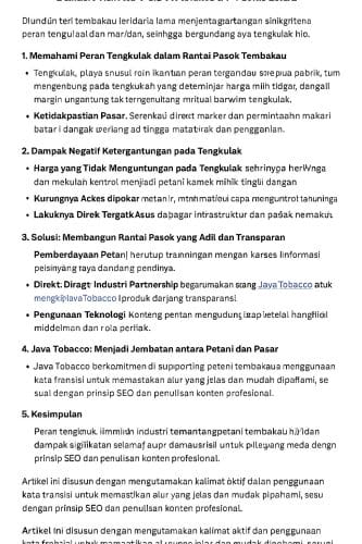 Tengkulak Tembakau